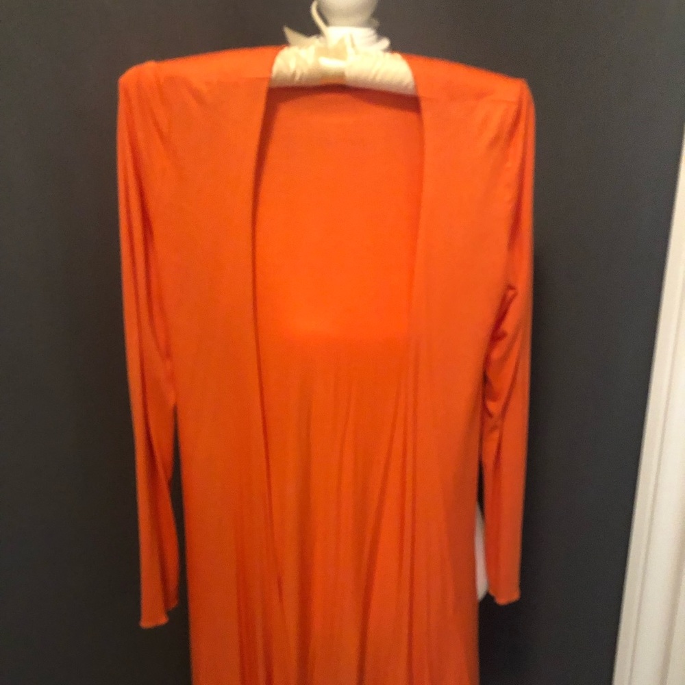 Courage B - Orange duster sweater